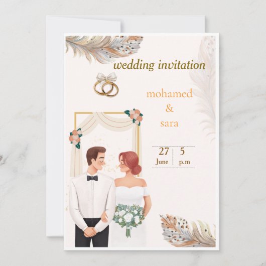 wedding invitations  招待状 (正面)