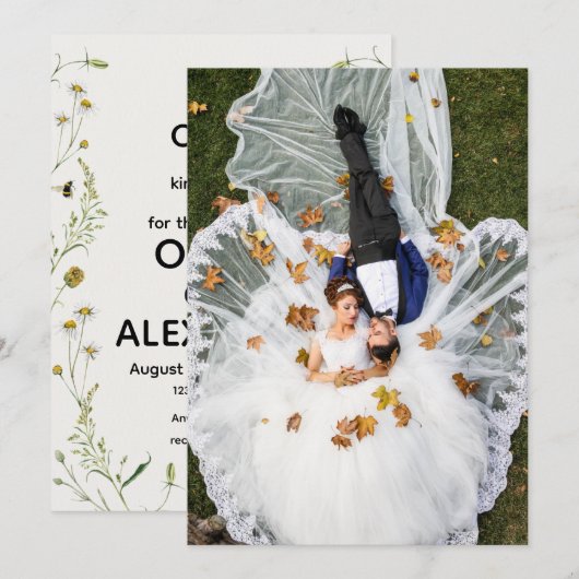 wedding invitations  招待状 (正面/裏面)