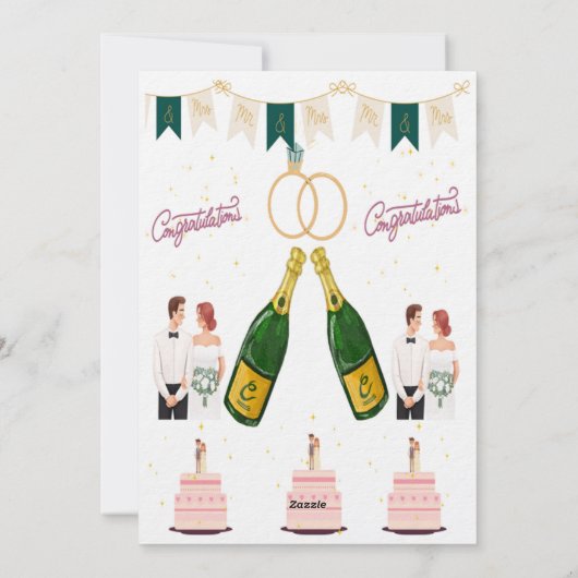 wedding invitations 招待状 (裏面)