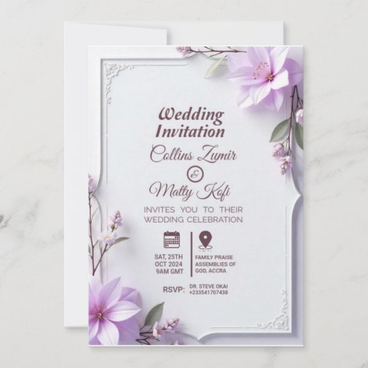 Wedding Invitations 招待状 (正面)