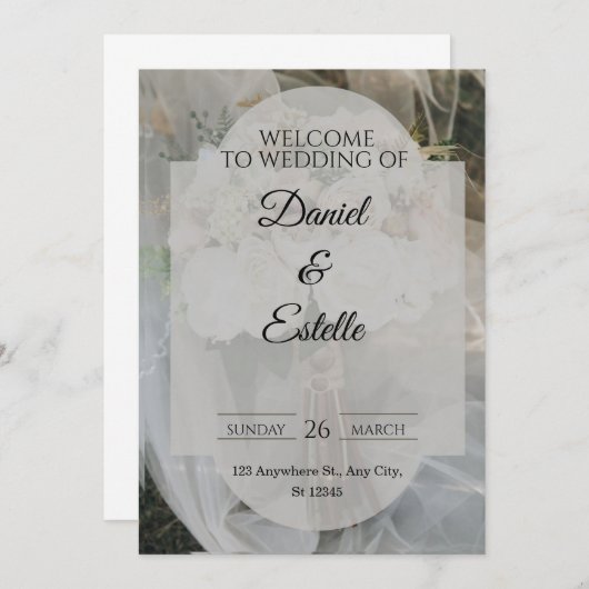 Wedding Invitations 招待状 (正面/裏面)