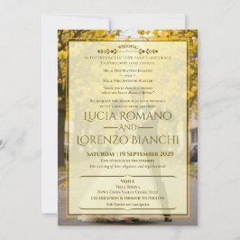 Wedding Invitations Elegant Classic Spring Theme 招待状