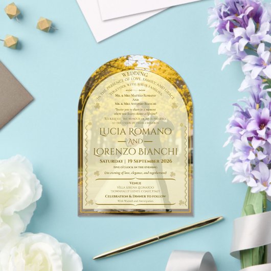 Wedding Invitations Minimalist Acrylic Invitation アクリル招待状 (インサイチュ (ウェディング))