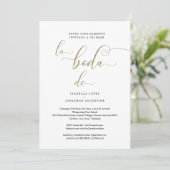 Wedding Invite スペインの All in One- RSVPレジストリ 招待状 (スタンド正面)