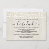 Wedding Invite スペインの All in One- RSVPレジストリ 招待状 (正面)