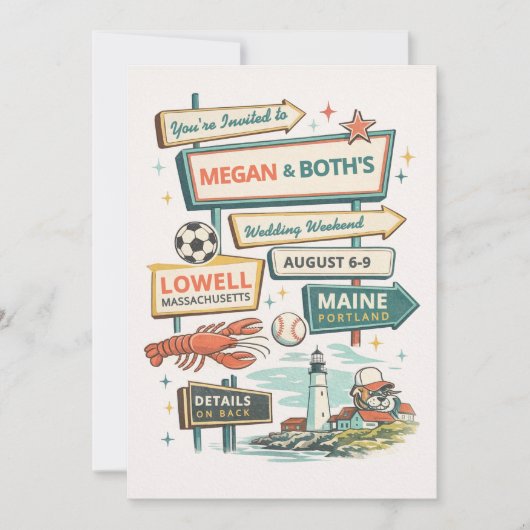 Wedding Invite ノートカード (正面)