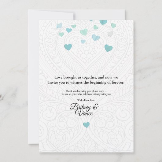 Wedding Invite 招待状 (裏面)