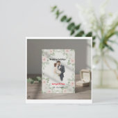 Wedding Invite, Minimalist Design, Bride and Groom 招待状 (スタンド正面)