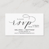 Wedding Invites RSVP Reminder Modern Minimalist エンクロージャーカード (正面)