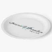 Wedding Label 016 ペーパープレート (アングル)