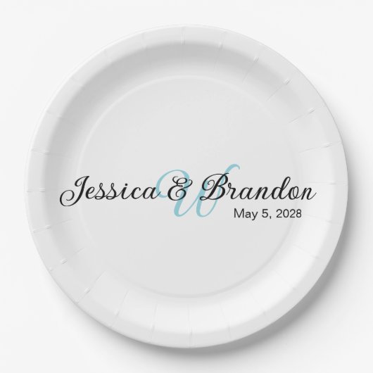 Wedding Label 016 ペーパープレート (正面)