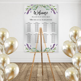 Wedding lavender eucalyptus greenery seating chart アクリルサイン