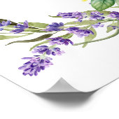 Wedding lavender lemons welcome ポスター (角)