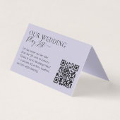 Wedding Lavender Lilac QR Code Playlist (正面)