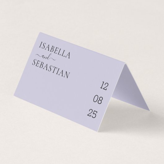 Wedding Lavender Lilac QR Code Playlist (裏面)