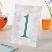 Wedding Layered Hearts Table Number Pedestal Sign 台座サイン (インサイチュ)