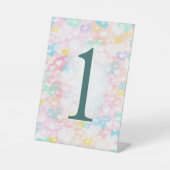 Wedding Layered Hearts Table Number Pedestal Sign 台座サイン (正面)