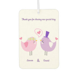 Wedding Love Birds カーエアーフレッシュナー
