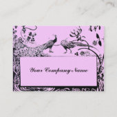 WEDDING LOVE BIRDS ,black and white pink 名刺 (裏面)
