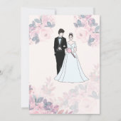 wedding, love, bride, daisies, invitation, groom 招待状 (裏面)