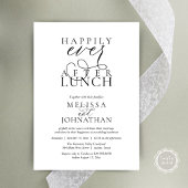 Wedding Lunch Invites, Elegant Happily Ever After 招待状