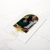 Wedding Luxury Golden Arch Effect Photo 箔招待状 (回転した状態)