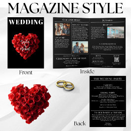 Wedding Magazine All in One Red Roses 招待状