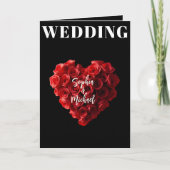 Wedding Magazine All in One Red Roses 招待状 (正面)