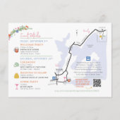 Wedding Map Enclosure Card - Custom Design Rebecca エンクロージャーカード (正面)