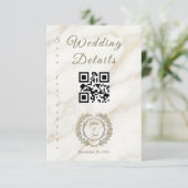 Wedding Marble and Laurel / Boda Mármol y Laurel エンクロージャーカード (スタンド正面)