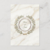 Wedding Marble and Laurel / Boda Mármol y Laurel エンクロージャーカード (裏面)