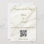 Wedding Marble and Laurel / Boda Mármol y Laurel セーブザデート (裏面)
