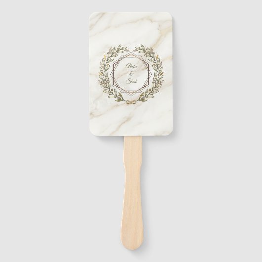 Wedding Marble and Laurel / Boda Mármol y Laurel ハンドファン (正面)