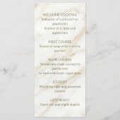 Wedding Marble and Laurel / Boda Mármol y Laurel メニュー (裏面)