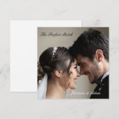 Wedding Matchbox – Perfect Match Premium Edition サンキューカード (正面/裏面)