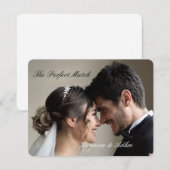 Wedding Matchbox – Perfect Match Premium Edition 出欠カード (正面/裏面)