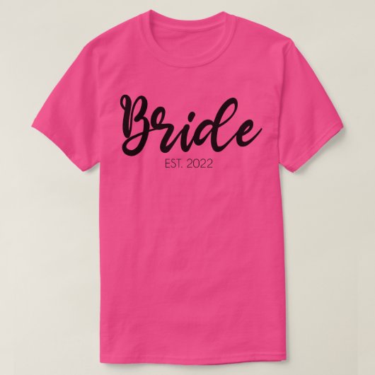 Wedding Matching Gifts Bride Est  Tシャツ (デザイン正面)
