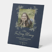 Wedding Memorial Table Hand Lettered Flourish 台座サイン (正面)