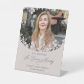 Wedding Memorial Table Wildflowers Frame Photo 台座サイン (正面)