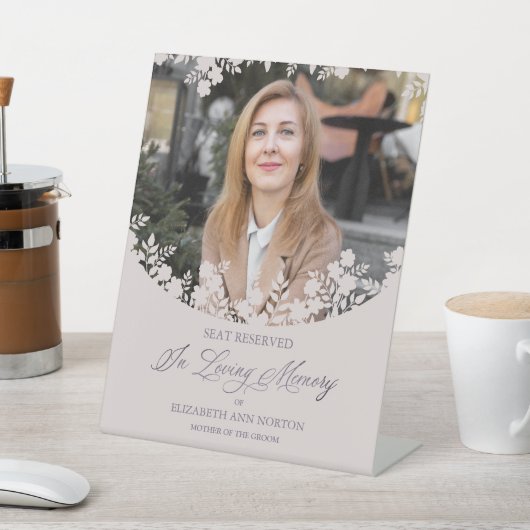Wedding Memorial Table Wildflowers Frame Photo 台座サイン (インサイチュ)