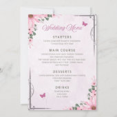 Wedding Menu セーブザデート (裏面)