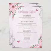 Wedding Menu セーブザデート (正面/裏面)