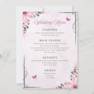 Wedding Menu セーブザデート