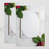 wedding menu メニュー (正面/裏面)