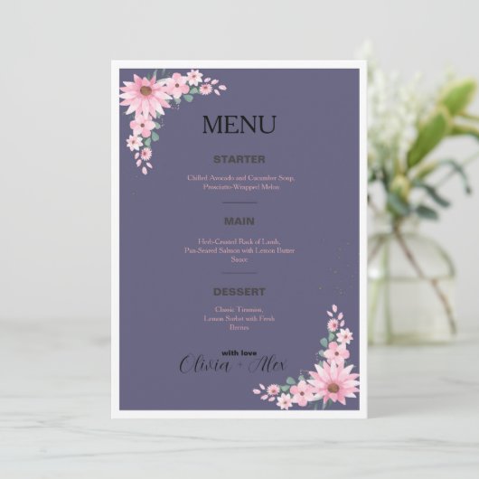 Wedding Menu メニュー (スタンド正面)