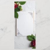 wedding menu メニュー (裏面)