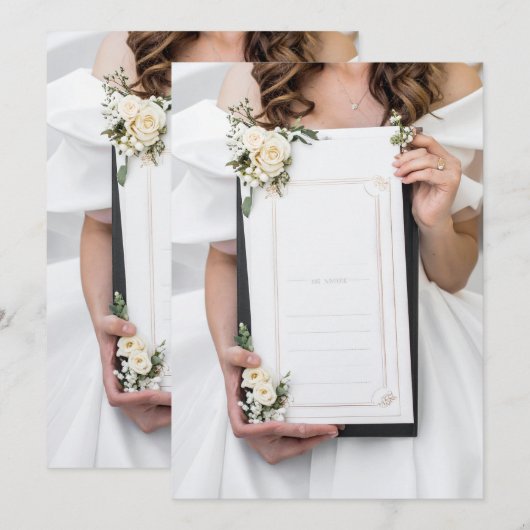 wedding menu メニュー (正面/裏面)