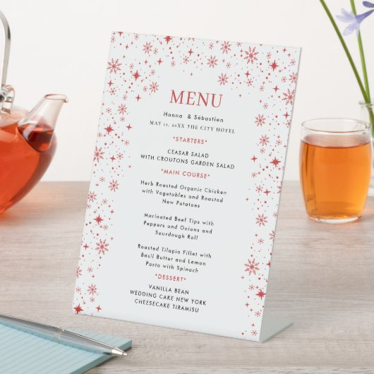 Wedding Menu 台座サイン (インサイチュ)