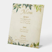 Wedding Menu  Brown 台座サイン (正面)