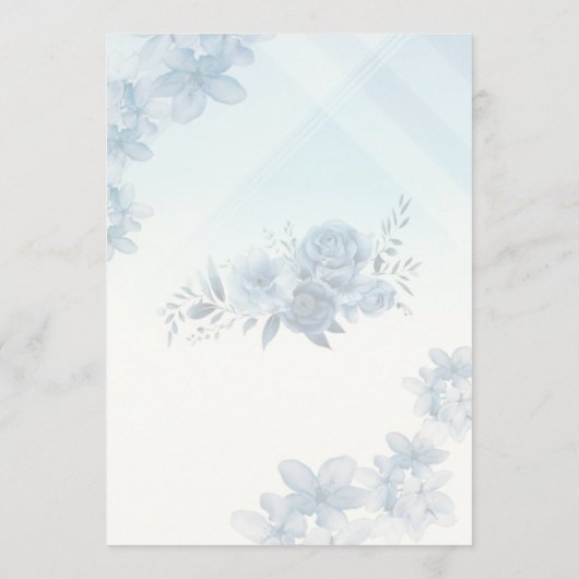 Wedding Menu Elegant Editable  メニュー (裏面)
